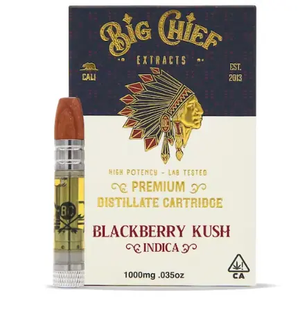 Big Chief Blackberry Kush 1G Indica-Vape-Patrone