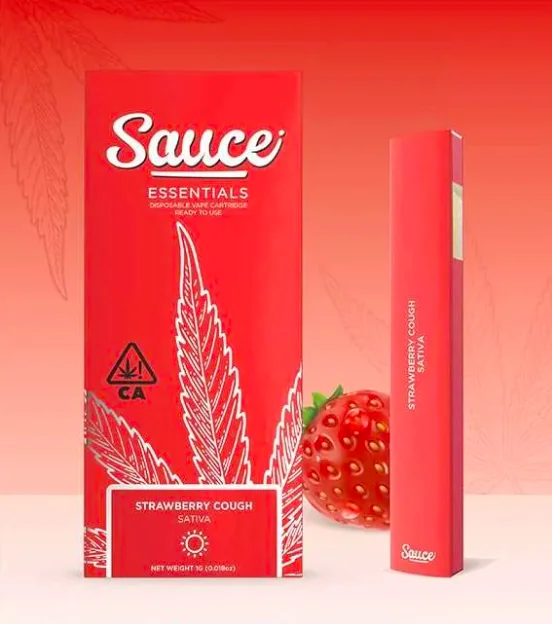 Commandez Sauce contre la toux aux fraises jetable