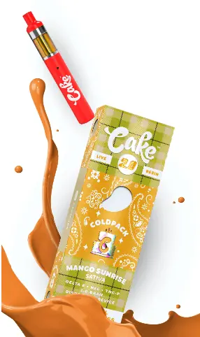 Cake Cold Pack live resin 2.0 2G disposable - authentication sticker