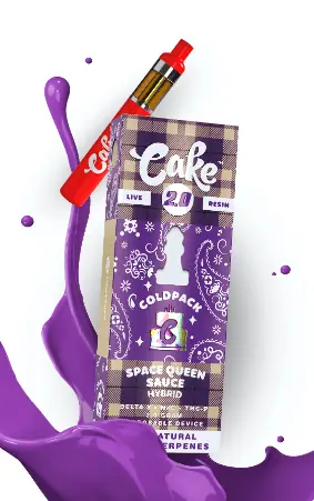 Cake Cold Pack live resin 2.0 2G disposable - flavor label