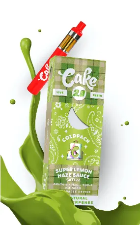 Cake Cold Pack live resin 2.0 2G disposable - packaging front