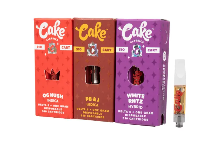 Cake Delta 8 cart 2.0 510 cartridge disposable