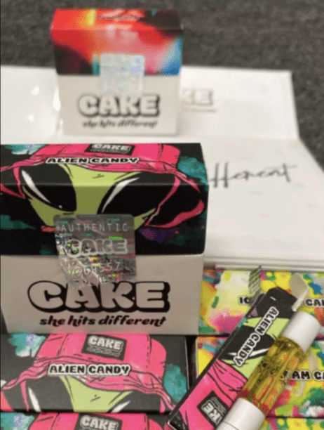 Alien Candy Cake Cart she hits different disposable