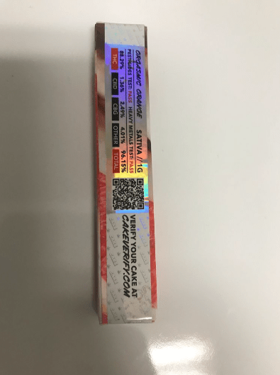 Orgasmic Orange Cake Cart she hits different disposable