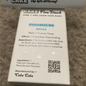 Paradise OG Cake Cart she hits different disposable
