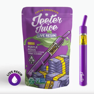 Purple Pesos Jeeter Juice Straw