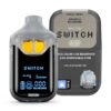 Boutiq switch glow 2g disposable with glow in the dark chassis in Black-Z and Limeade