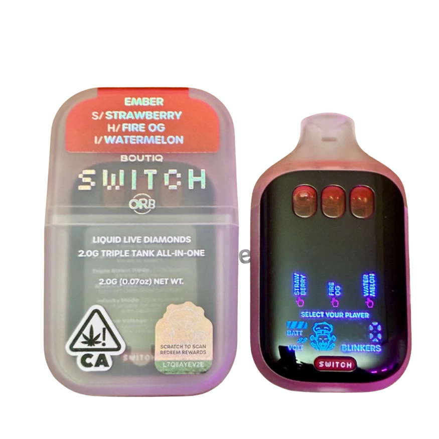 Boutiq ORB Ember limited edition with Strawberry, Fire OG and Watermelon