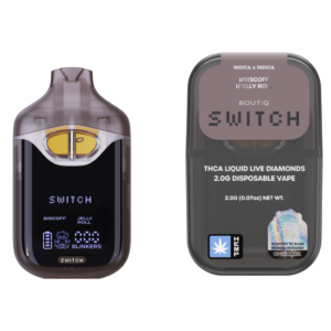 Boutiq V4 switch 2g dual tank disposable in Biscoff and Jelly Roll