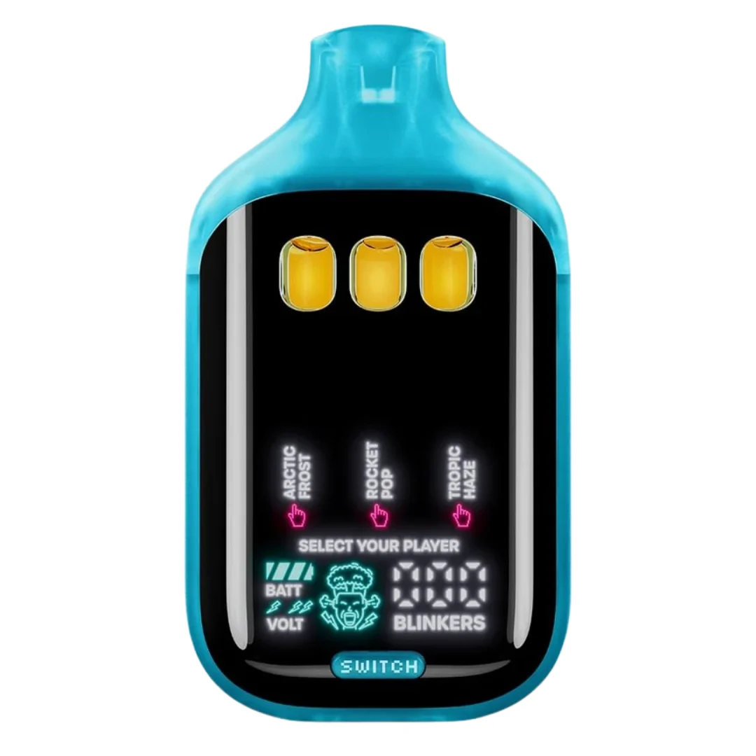 Boutiq switch v5 triple tank disposable in Arctic Frost, Rocket Pop and Tropic Haze