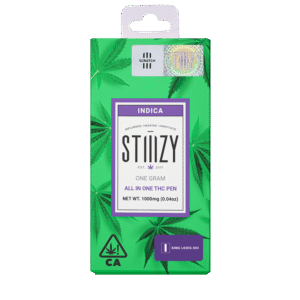 Stiiizy all in one 2G disposable vape in King Louis XIII with retail box