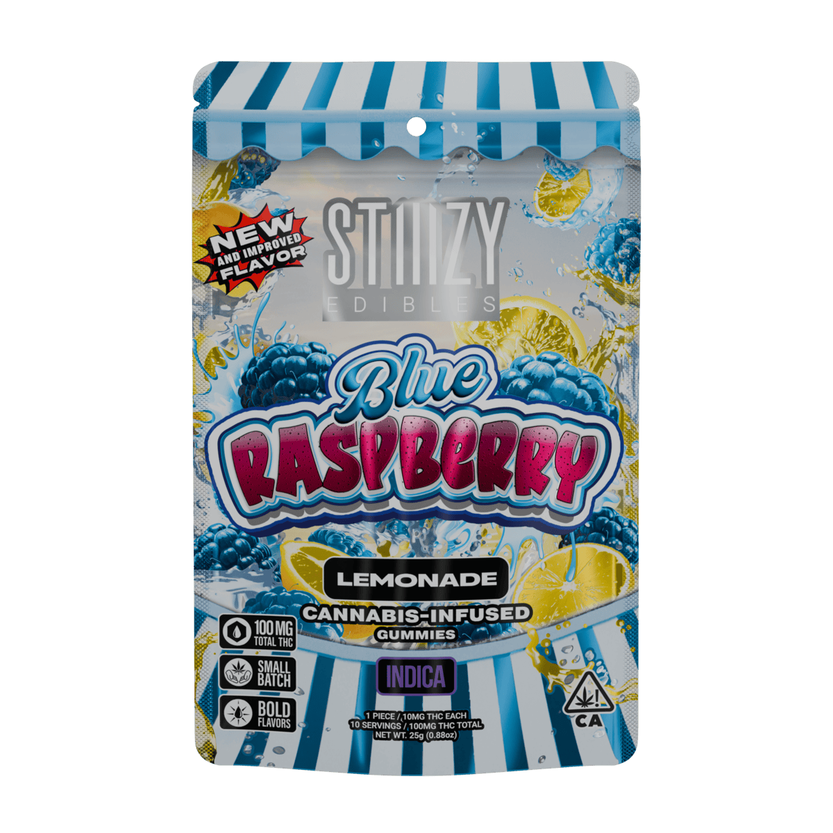 Stiiizy edibles Lemonade gummies in Blue Raspberry