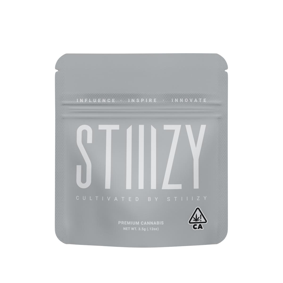 Stiiizy flower 3.5g sealed mylar pouch, premium cannabis