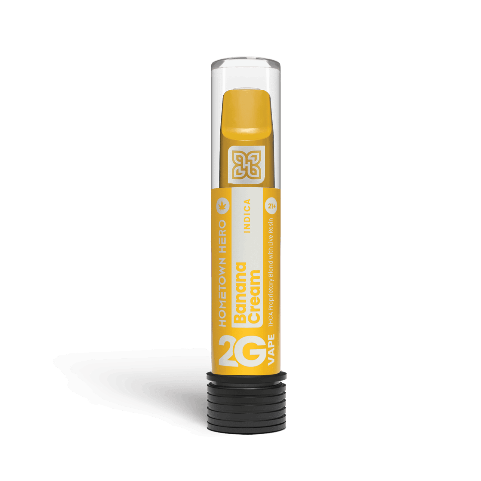 Hometown Hero Banana Cream 2G THCa Lebendharz-Einweg-Vape in der Tube