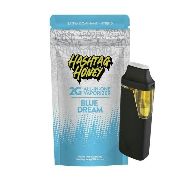 Vaporisateur et sac tout-en-un Hashtag Honey Blue Dream 2G