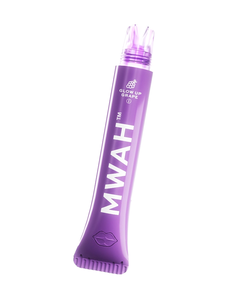 Vape usa e getta MWAH Glow Up Grape 1G in viola