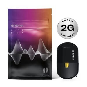 RYTHM Live Pen 2G de resina viva desechable con su bolsa híbrida