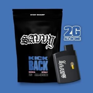 Savvy Strut 2G todo en uno desechable con bolsa índica Kick Back